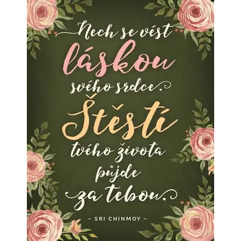 Dekorativní magnet Madal Bal Magnet na lednici: Nech se vést láskou svého srdce - Chinmoy Sri