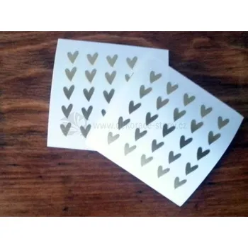 Samolepící dekorace Dekorace-steny.cz - Samolepky - Svatební srdce - 497