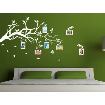 Samolepící dekorace Samolepka - Fotorámeček větev - dekorace-steny.cz - 110 x 180 cm - 362