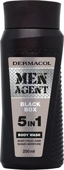 Sprchový gel Dermacol Men Agent 5v1 Black Box sprchový gel 250 ml