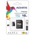 Paměťová karta ADATA microSDHC 16 GB Class 10 UHS-I U1 + SD adaptér (AUSDH16GCL10-RA1)
