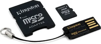Paměťová karta Kingston Micro SDHC 32 GB Class 10 + SD adaptér + USB čtečka (MBLY10G2/32GB)