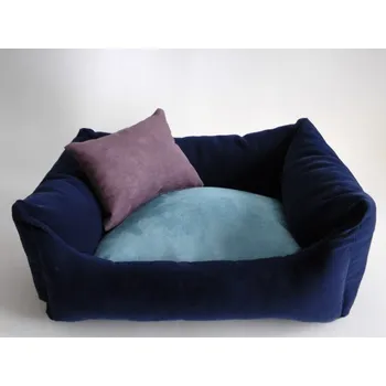 Pelíšek pro psa DELUXE Pelíšek pro psa - granát - tmavý / tyrkysová / tmavý vřes