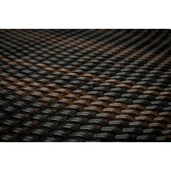 balkonová zástěna Umělý ratan - metráž, černo hnědý RD03, výška 1m