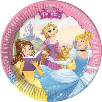 Party nádobí Procos Princess talíře 20 cm 8 ks