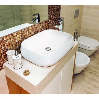 Umyvadlo Aquatek KENZO umyvadlo se zaoblenými rohy 56,5 x 43 x 15 cm