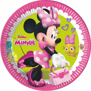 Party nádobí Procos Minnie talíře 23 cm 8 ks
