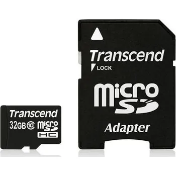 Transcend microSDHC 32 GB Class 10 + SD…