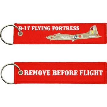 Přívěsek na klíče Fostex Remove before flight B-17 - červený