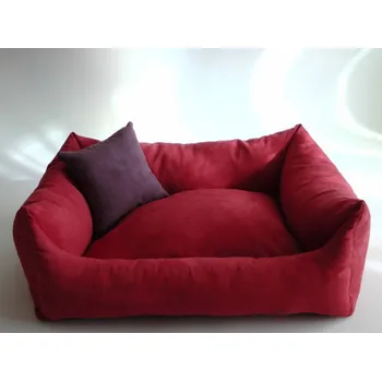 Pelíšek pro psa DELUXE Pelíšek pro psa - bordo / bordo / tmavý vřes