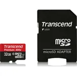 Transcend Premium microSDHC 32 GB Class 10 UHS-I U1+ SD adaptér (TS32GUSDU1)