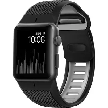 Řemínek na hodinky Recenze Nomad Sport Strap Apple Watch černý/šedý 42 mm