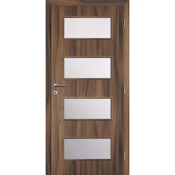 Interiérové dveře Interiérové dveře Solodoor Zenit 28 prosklené 80 P ořech (NA OBJEDNÁVKU DO 2 TÝDNŮ)