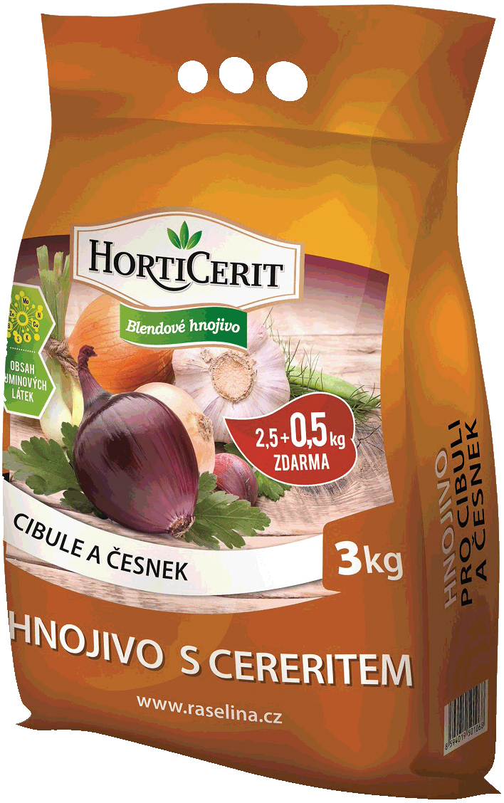Rašelina Soběslav Horticerit pro cibuli a česnek 3 kg od 155 Kč - Zbozi.cz