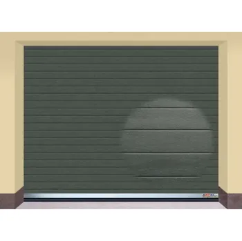 Garážová vrata AMPEL s.r.o. Sekční garážová vrata ANTRACIT RAL 7016 L 255×205 cm s elektrickým pohonem - Montáž svépomocí