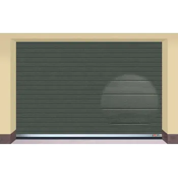 Garážová vrata AMPEL s.r.o. Sekční garážová vrata ANTRACIT RAL 7016 L 305×205 cm s elektrickým pohonem - Montáž svépomocí