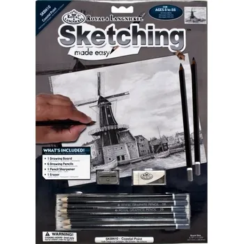 Royal Langnickel malování skicovacími tužkami - Větrný mlýn
