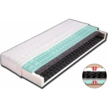 PETRA - Dřevočal, pružinová matrace Aloe Vera, 90 x 200 cm TYPICKÝ ROZMĚR