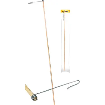 Karnevalový doplněk Rappa Hůlka dřevěná na lampion 60 cm