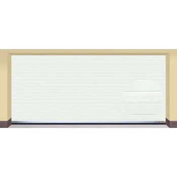 Garážová vrata AMPEL s.r.o. Sekční garážová vrata BÍLÁ L 455×205 cm s elektrickým pohonem - Montáž do rodinného domu - 3 500 Kč