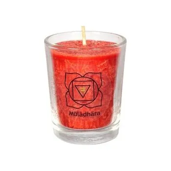 Svíčka Čakrová svíce červená mini
