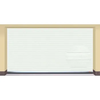 Garážová vrata AMPEL s.r.o. Sekční garážová vrata BÍLÁ L 405×215 cm s elektrickým pohonem - Montáž svépomocí