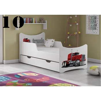 Dětská postel Dětská postel Truck - 10 (rošt + matrace ZDARMA)