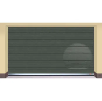 Garážová vrata AMPEL s.r.o. Sekční garážová vrata ANTRACIT RAL 7016 L 355×205 cm s elektrickým pohonem - Montáž svépomocí