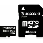 Transcend microSDHC 4 GB Class 4 + SD…