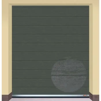 Garážová vrata AMPEL s.r.o. Sekční garážová vrata ANTRACIT RAL 7016 CL 255×305 cm s elektrickým pohonem - Montáž svépomocí