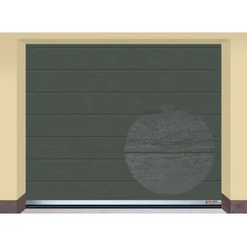 Garážová vrata AMPEL s.r.o. Sekční garážová vrata ANTRACIT RAL 7016 CL 255×215 cm s elektrickým pohonem - Montáž svépomocí