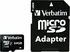 Paměťová karta Verbatim microSDXC 64 GB Class 10 UHS-I U1 + SD adaptér (44084)