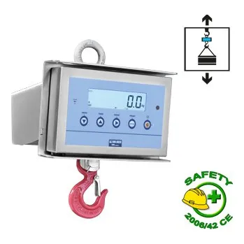 Průmyslová váha jeřábová váha DINI ARGEO MCW600R2 do 600kg (jeřábová váha s nerez krytem, IP65)