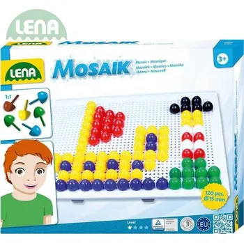 Mozaiková sada LENA Mozaika klobouček hladký 1,5 cm 120 ks