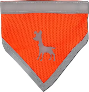 Obleček pro psa Alcott reflexní šátek L oranžový