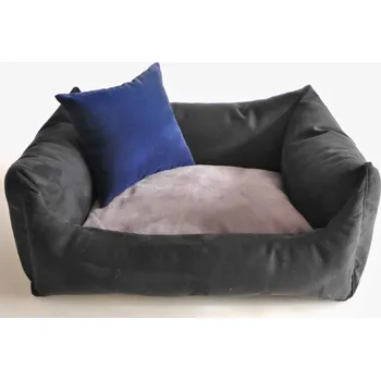 Pelíšek pro psa DELUXE Pelíšek pro psa - grafit / tmavý vřes / granát - tmavý