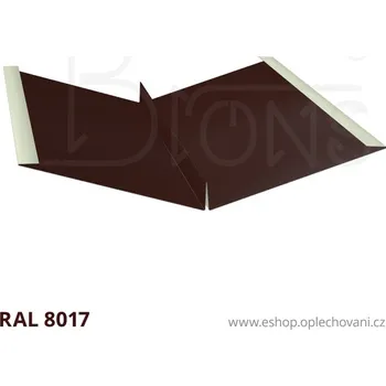 Střešní lemovaní Úžlabí rš 625 hnědá