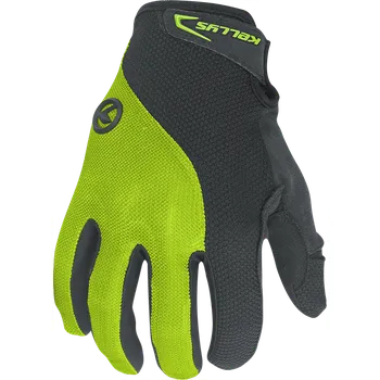 Cyklistické rukavice Kellys Flow dlouhoprsté Lime, S