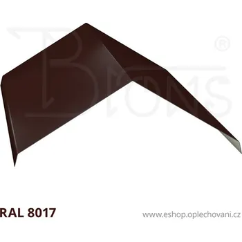 Střešní lemovaní Hřebenáč rš 440 (tupý úhel) hnědá