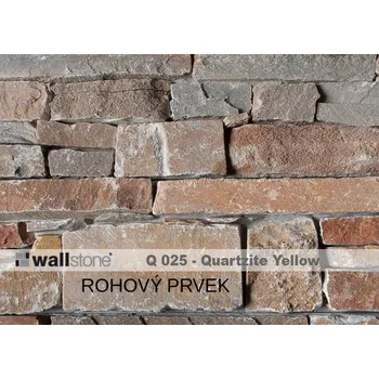 Obklad PŘÍRODNÍ KÁMEN WALLSTONE Q025 QUARTZITE YELLOW ROHOVÝ PRVEK cena za balení