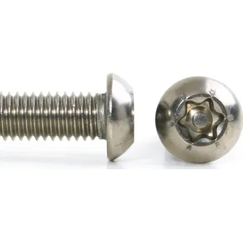 Spojovací materiál Šroub button torx security nerez A2 ISO 7380 - M8x12