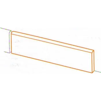 Eiche Battiscopa Timber - dlaždice sokl 7x120 hnědá ECHB62K