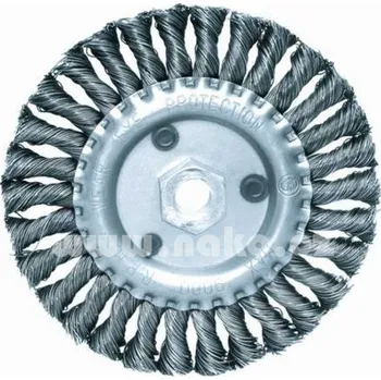 Brusný kotouč Kartáč drátěný obvodový 150mm copánkový, M14