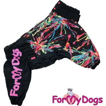 Obleček pro psa FOR MY DOGS Pláštěnka pro fenky VIRUS Velikost: C1