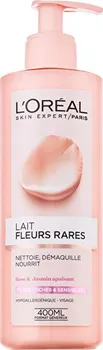 L'Oréal Paris Skin Expert Odličovací mléko s výtažky vzácných květů pro suchou a citlivou pleť 400 ml