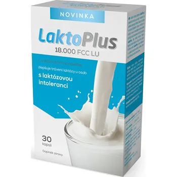 Přírodní produkt Salutem Pharma LaktoPlus 18.000 FCC LU 30 cps.