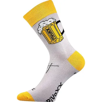 ponožky Voxx Pivoxx - Light Gray/Yellow 39-42