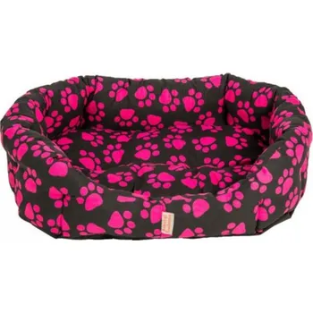 Pelíšek pro psa Recenze Samohýl Memory Tlapa 8 hran černý/malinový