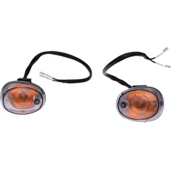 Osvětlení pro motocykl blinkr skútr/ATV - čiré sklo pro upevnění se shora šroubem