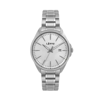 Vodotěsné stylové pánské hodinky LAVVU STAVANGER Silver LWM0040 POSLEDNÍ KS STAŇKOV (POŠTOVNÉ ZDARMA!!! LWM0040)